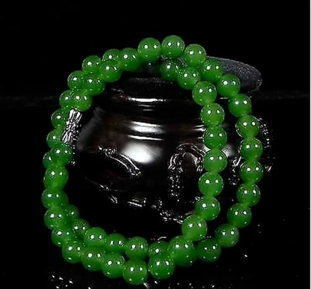 حقيقية الطبيعية الخضراء الخرز  - مراجعة Beading وسعره