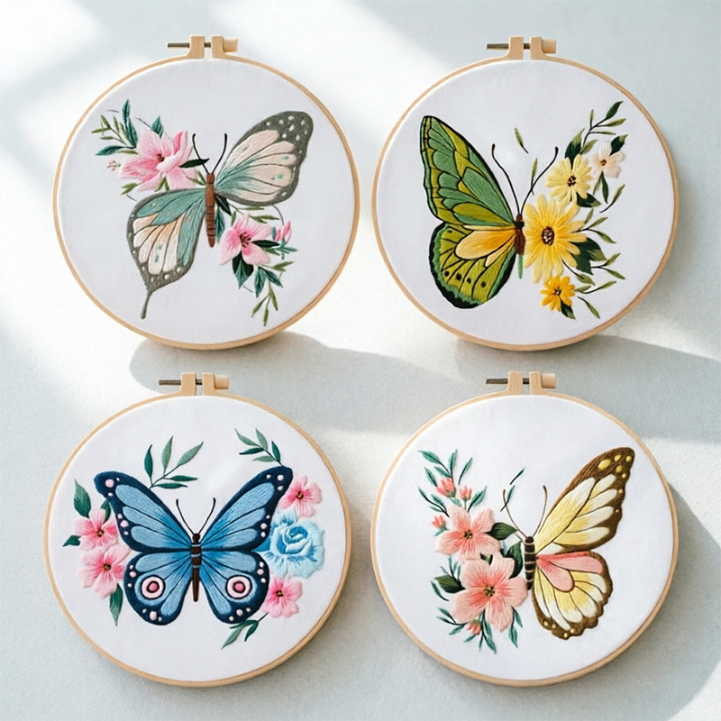 قطعة واحدة 20×20 سم (7.87 بوصة - مراجعة Embroidery وسعره