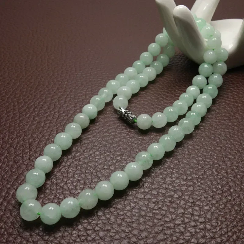 قلادة من خرز اليشم الأخضر بحجم - مراجعة Beading وسعره