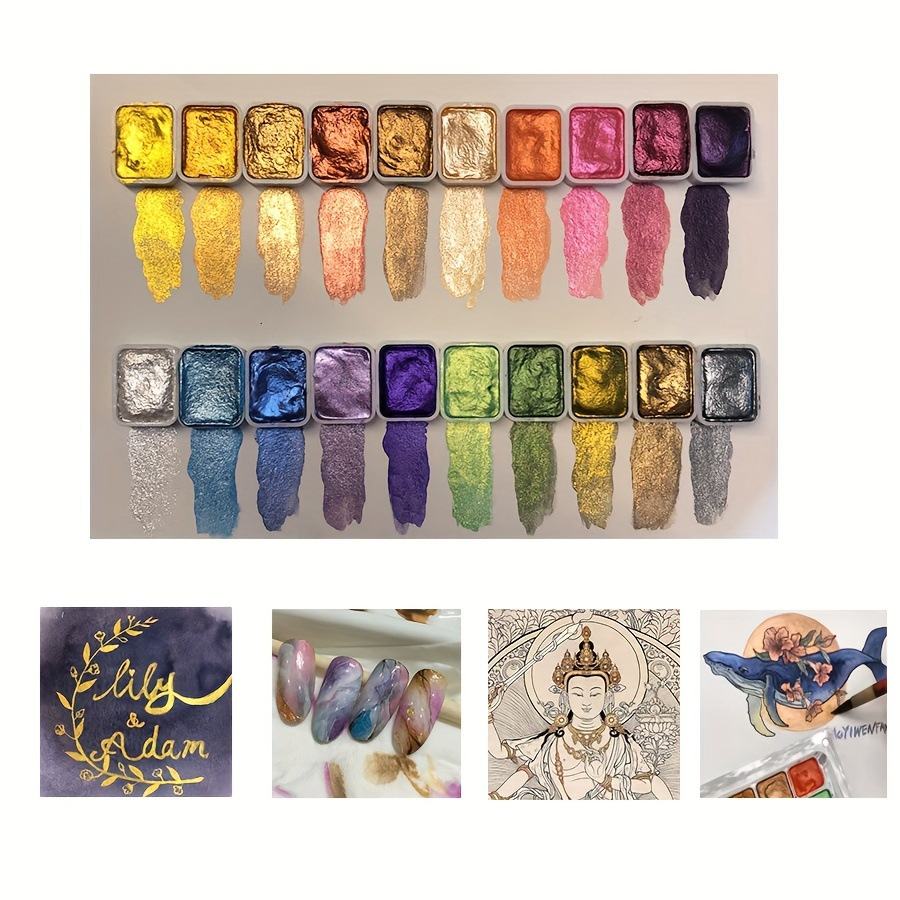 Portable56 ألوان الصلبة الصباغ - مراجعة Watercolor Paint Set Solid Pigment وسعره