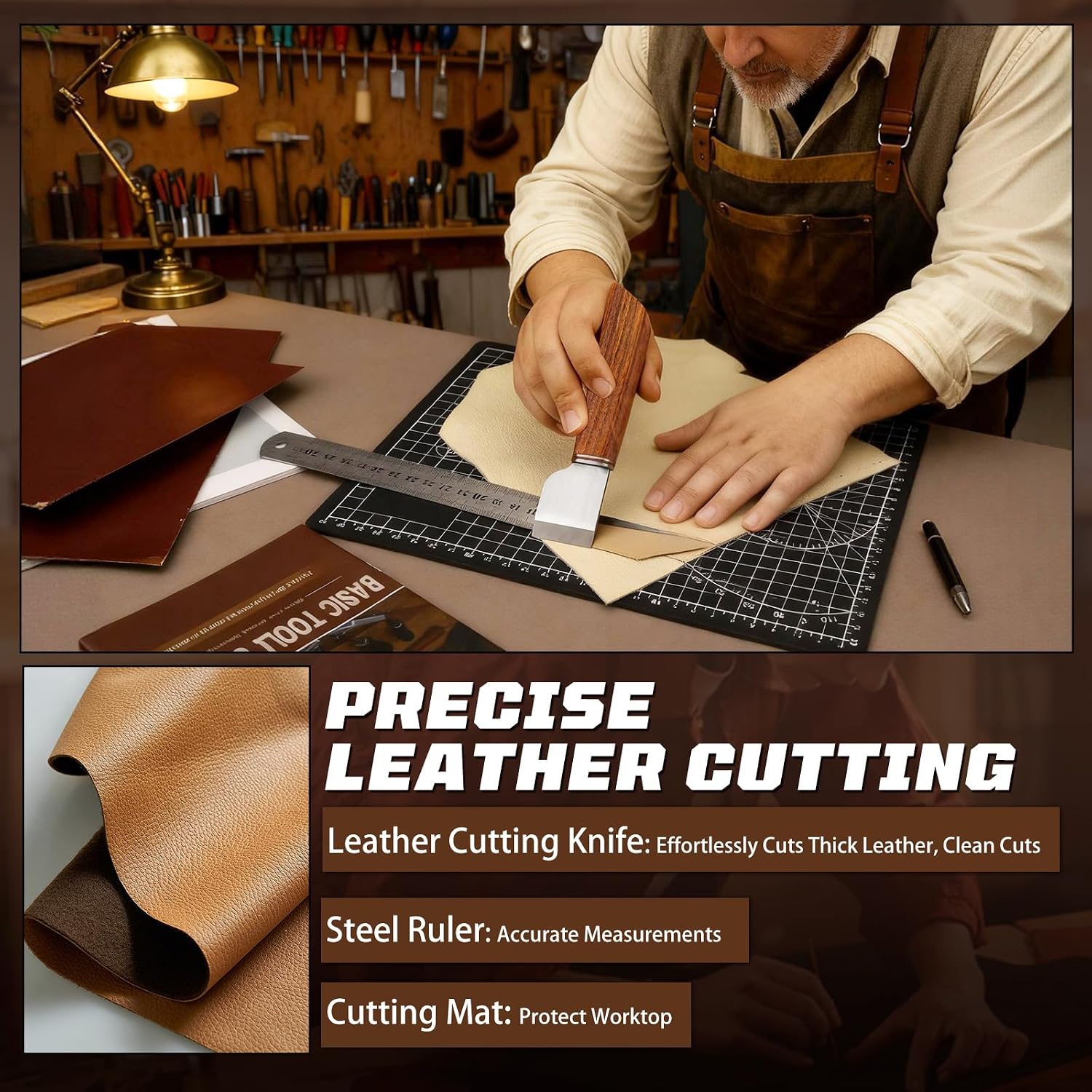 طقم أدوات العمل بالجلد، مجموعة - مراجعة Craft Tools وسعره