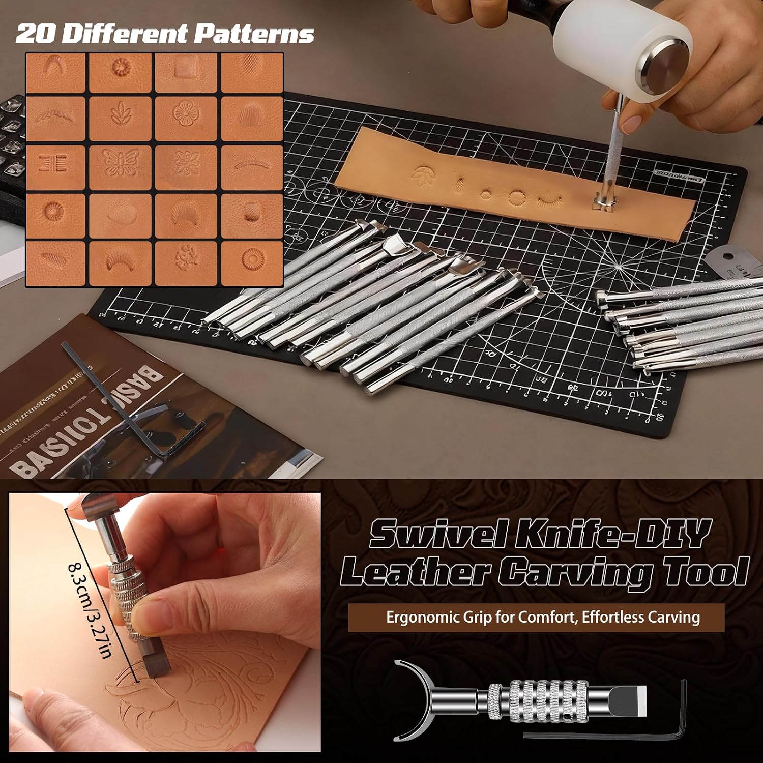 طقم أدوات العمل بالجلد، مجموعة - مراجعة Craft Tools وسعره